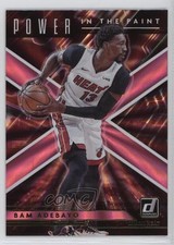 2021-22 Panini Donruss Power in the Paint Holo Pink Laser Bam Adebayo #4 0d3