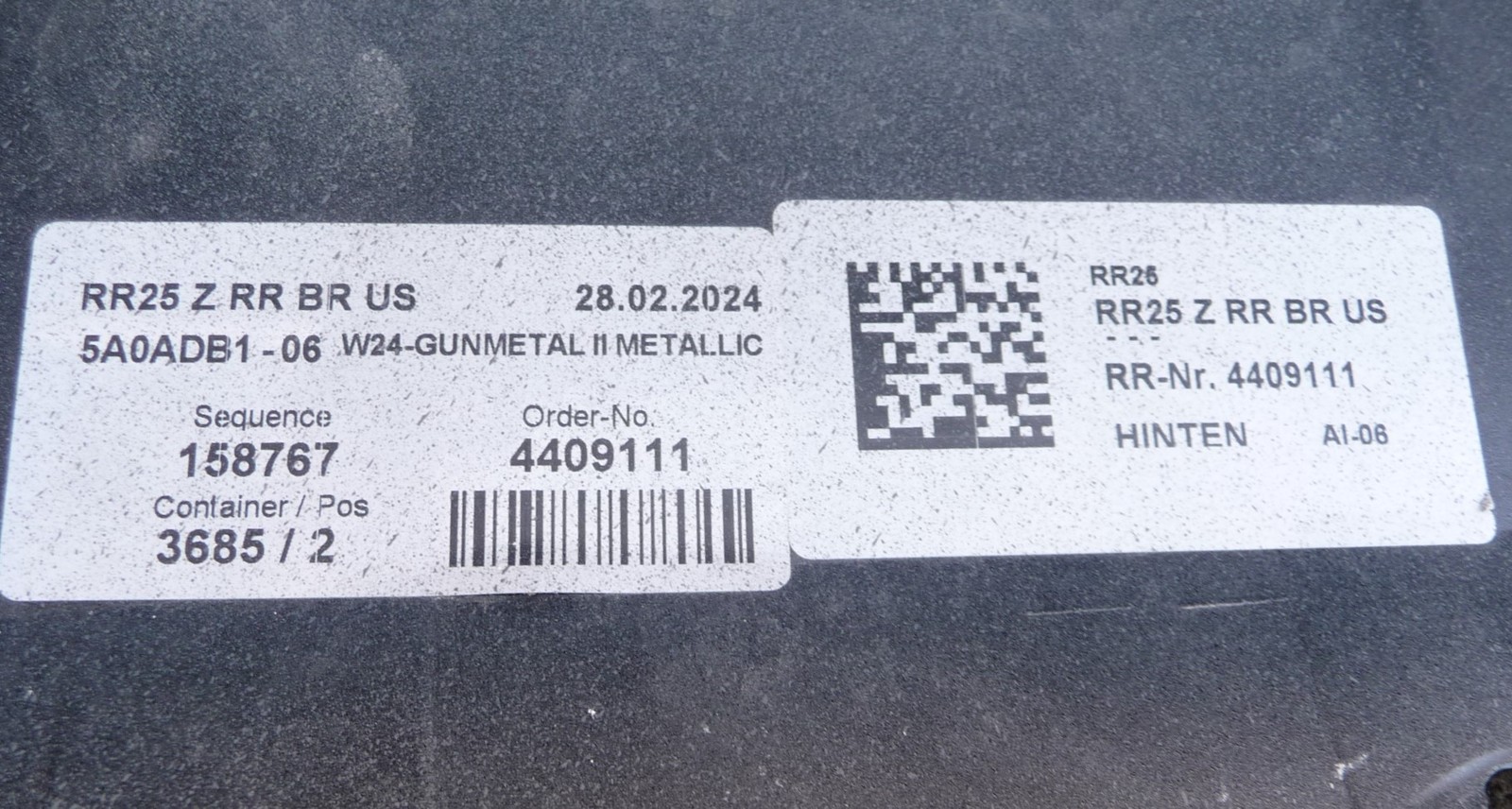 2024-2025 Rolls Royce RR25 Spectre Rear Bumper Lower Cover 5A0ADB1 OEM