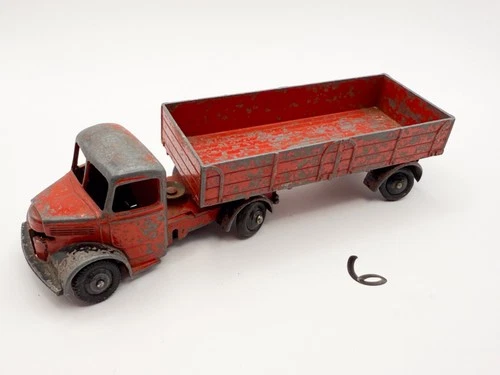VINTAGE DINKY SUPERTOYS # 521 / 409 BEDFORD ARTICULATED LORRY TRUCK DIECAST RED