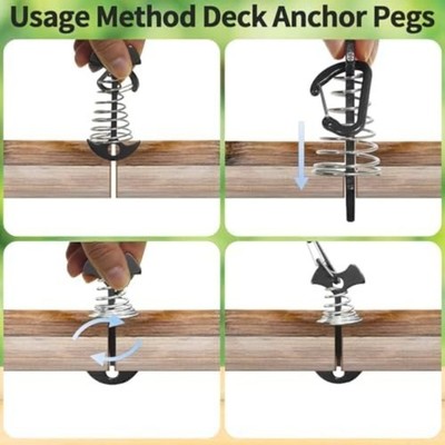 Deckanker 12 Stück leicht tragbar für Camping Wandern Zelt für Outdoor