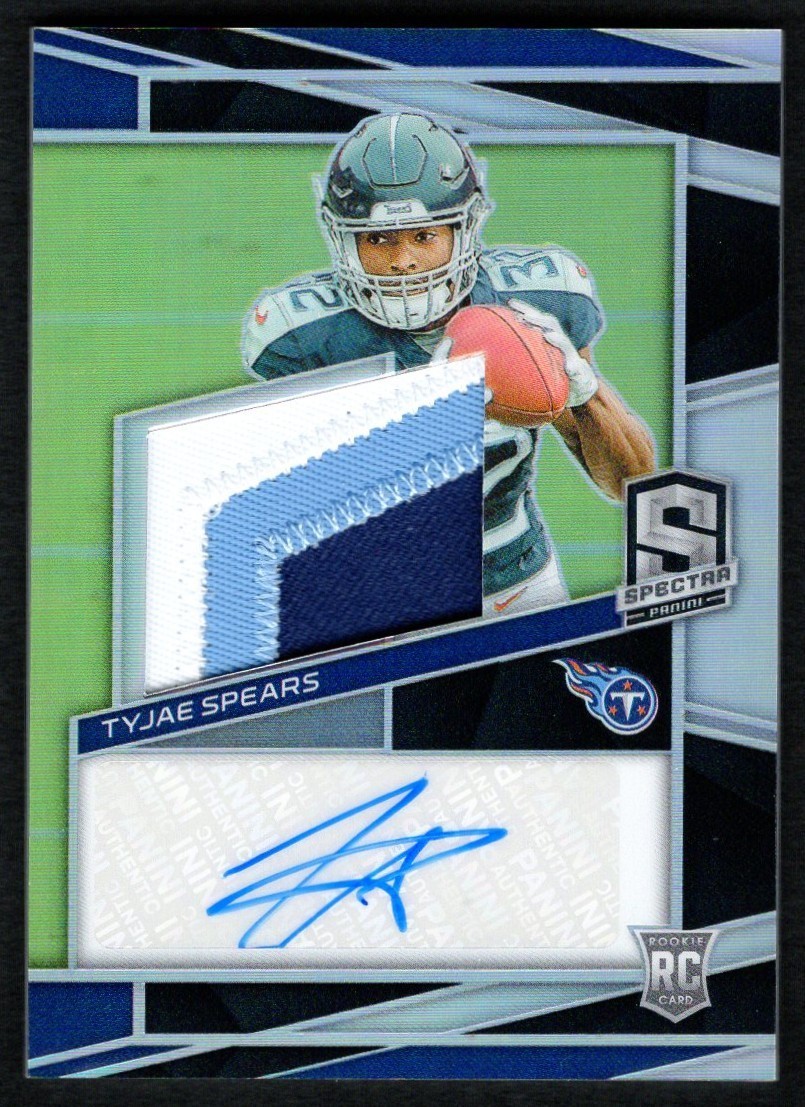2023 Spectra Tyjae Spears #237 Silver Prizm RC Auto 3-Color Patch 75/99 RPA SP