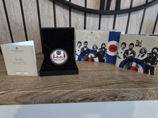 THE WHO 1oz .999 Fine Silver Proof UK Coloured £2 Coin 2021 Royal Mint