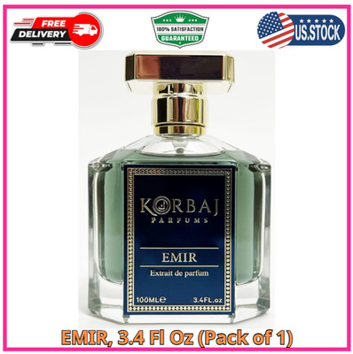 KORBAJ PARFUMS Emir - Arabian Perfume for Women, Eau de 3.4 Fl Oz (Pack of 1)
