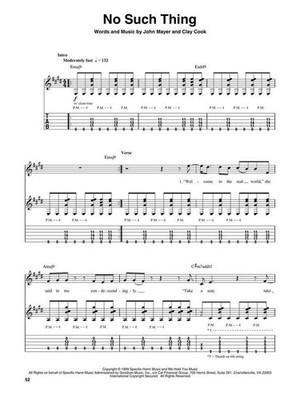 John Mayer Book and Audio Online Guitar [TAB] Hal Leonard