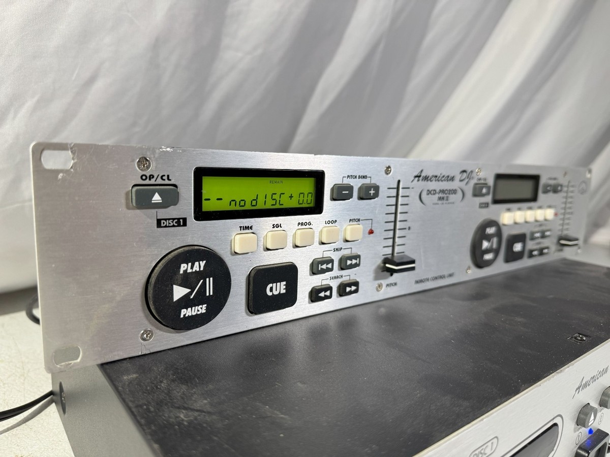 American DJ DCD-PRO200MK II DJ Controller CD Mixer Pro Audio Dual