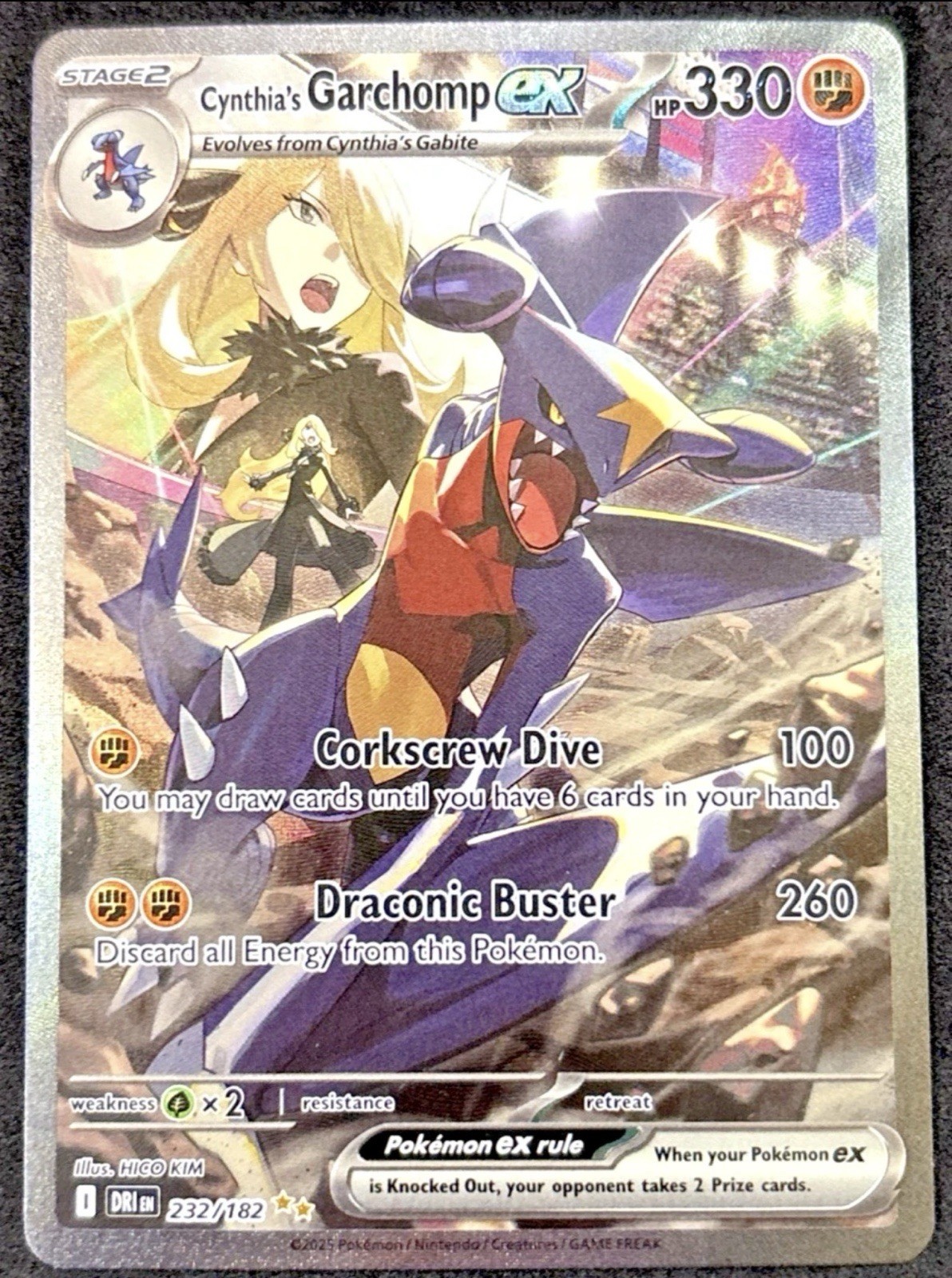 Cynthia's Garchomp ex - SIR SV10: Destined Rivals 232/182 NM