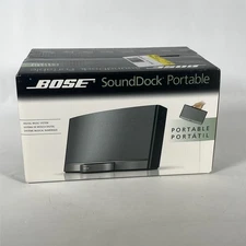 Bose SoundDock Portable Digital Music System Black Silver 043085 NEW