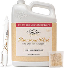 Tyler High Maintenence Glamorous Wash Liquid Laundry Detergent, Bundle with Stai