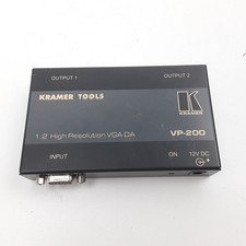 Kramer VP-200 Black 12V DC 1:2 High Resolution VGA Distribution Amplifier