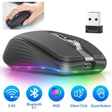 PC Maus Kabellos Bluetooth und Funk für Comp...