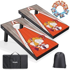 2 ft x 1 ft Cornhole Board Set with 8 Cornhole Bags for Cornhole Game, 2 Corn...