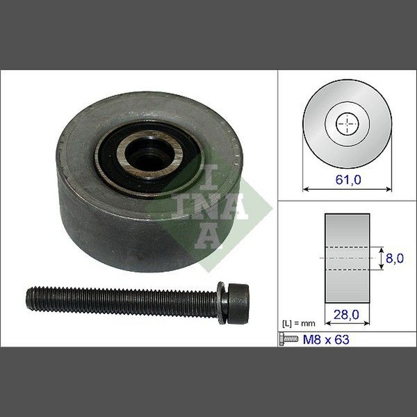 Schaeffler INA 532 0472 10 Umlenk-/FüHrungsrolle, Zahnriemen-image