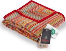 Malang Wolldecke 150x200 cm - Baumwollmix weich warm & waschbar Kuscheldecke ...