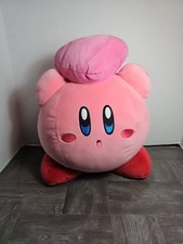 TOMY Nintendo Club Mocchi Kirby Holding Heart 15" Pink Soft Plush Clean VGC