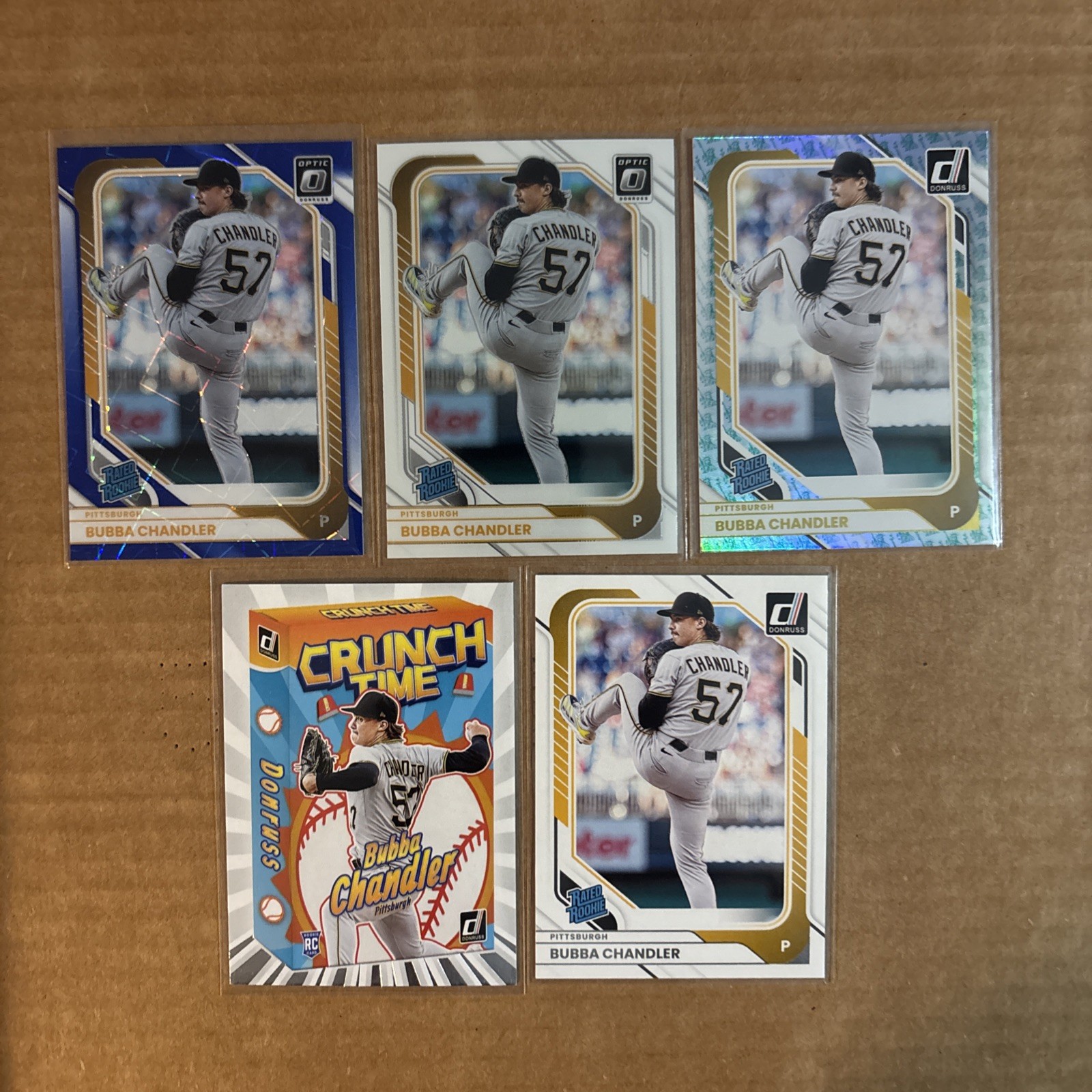 2026 Donruss baseball Bubba Chandler (5) Blue Velocity Prizm Liberty Pirates