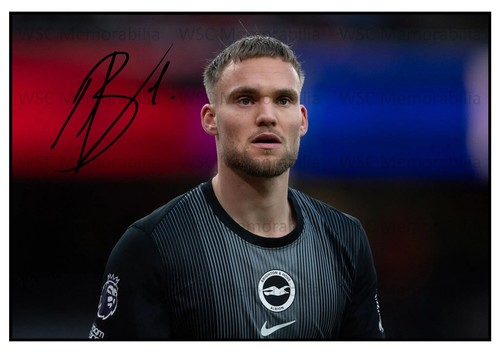 11091. Bart Verbruggen Signed Pictures (A4 Prints) Brighton Holland Anderlecht