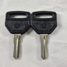 2x SILCA LF21RCP Ford De Lorean Uncut Blank Plastic Top Key NOS NEW OLD STOCK
