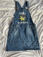 Girls Denim Overall Dress