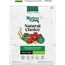 Nutro Natural Choice Adult Healthy Weight Dry Dog Food, Lamb and Brown Rice,30lb