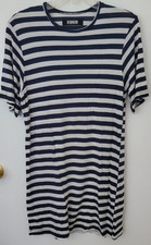 Reformation Striped “Dozer” T-Shirt Mini Dress Size Small