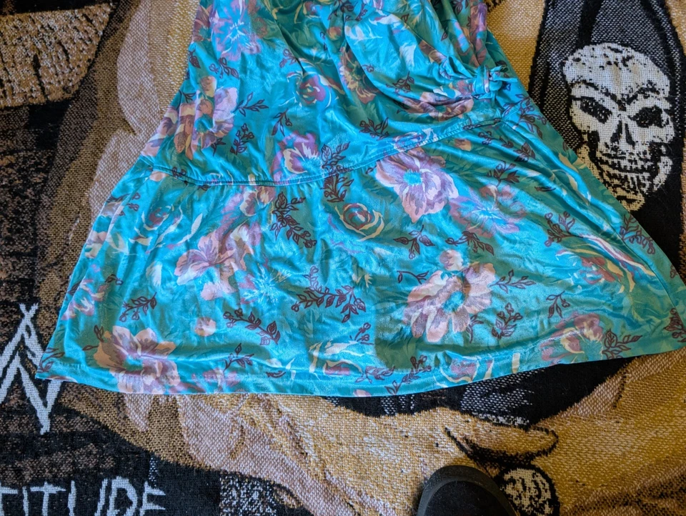 De Colección Maxine of Hollywood Plus 20W Una Pieza Floral Traje de Baño Vestido Púrpura Hecho en EE. UU. Foto 4 de 4