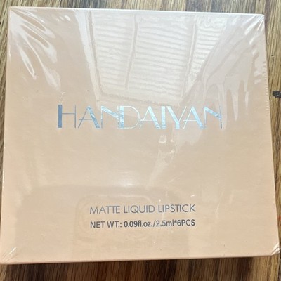 HANDAIYAN Matte Long Lasting Liquid Lipstick Set, Assorted Multicolor 6pcs