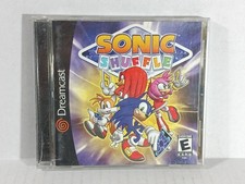 Sonic Shuffle Sega Dreamcast Tested Working Bad Condition Wear Scratches Marker