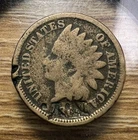 1860 - 1864 Copper Nickel CULL Indian Head Cent - Actual Coin - Free Ship INV#60