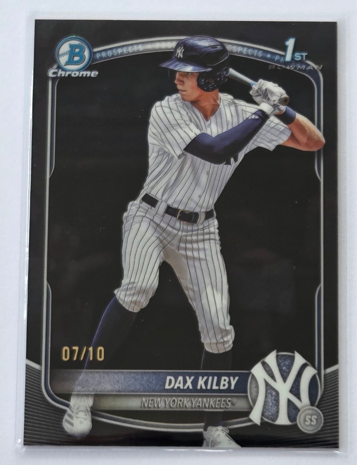 Dax Kilby 2025 Bowman Draft Sapphire BLACK 1st Bowman #07/10 #BDC-146 Yankees