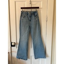 Levi's blue jeans women's 70s high flare 26"x30" boho hippie festival pants
