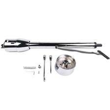 Street Rod Tilt Steering Column 30 Chrome Floor Shift Hot Rod Manual No Key New Street Rod Tilt Steering Column 30 Chrome Floor Shift Hot Rod Manual No Key New