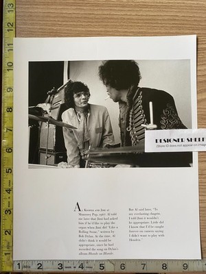Al Kooper & Jimi Hendrix Monterey Pop Festival 1967 Scene Book Photograph