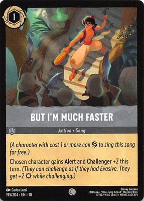 But I'm Much Faster 195/204 Whispers in the Well Disney Lorcana