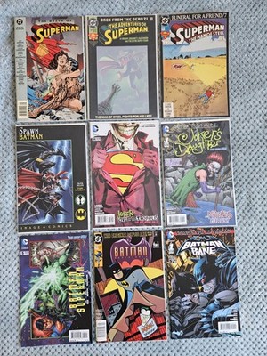 Superman, Batman, Joker, Bane, Spawn comic book lot incl Batman Adventures #16!