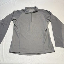 Patagonia Capilene 3 Midweight Zip-Neck Pullover Mens Medium Gray Base Layer