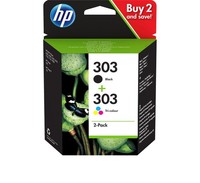 Hp 303 Tintenpatrone Schwarz/Cyan/Magenta/Gelb (3YM92AE)