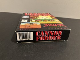 Atari Jaguar Cannon Fodder Cartridge & Box Authentic Tested & Works!