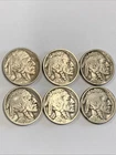 1913,1913-D,1913-S,1915,1915-D,1915-S Buffalo Nickels