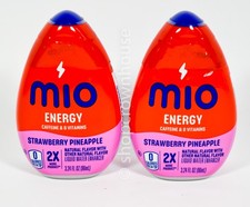 2 Mio STRAWBERRY PINEAPPLE Liquid Water Enhancer Drink Mix 3.24oz 11/29/2026