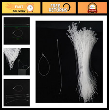 3000PCS 7" Plastic Fastener Hang Tag Snap Lock Pins - Security Loop Price Tags