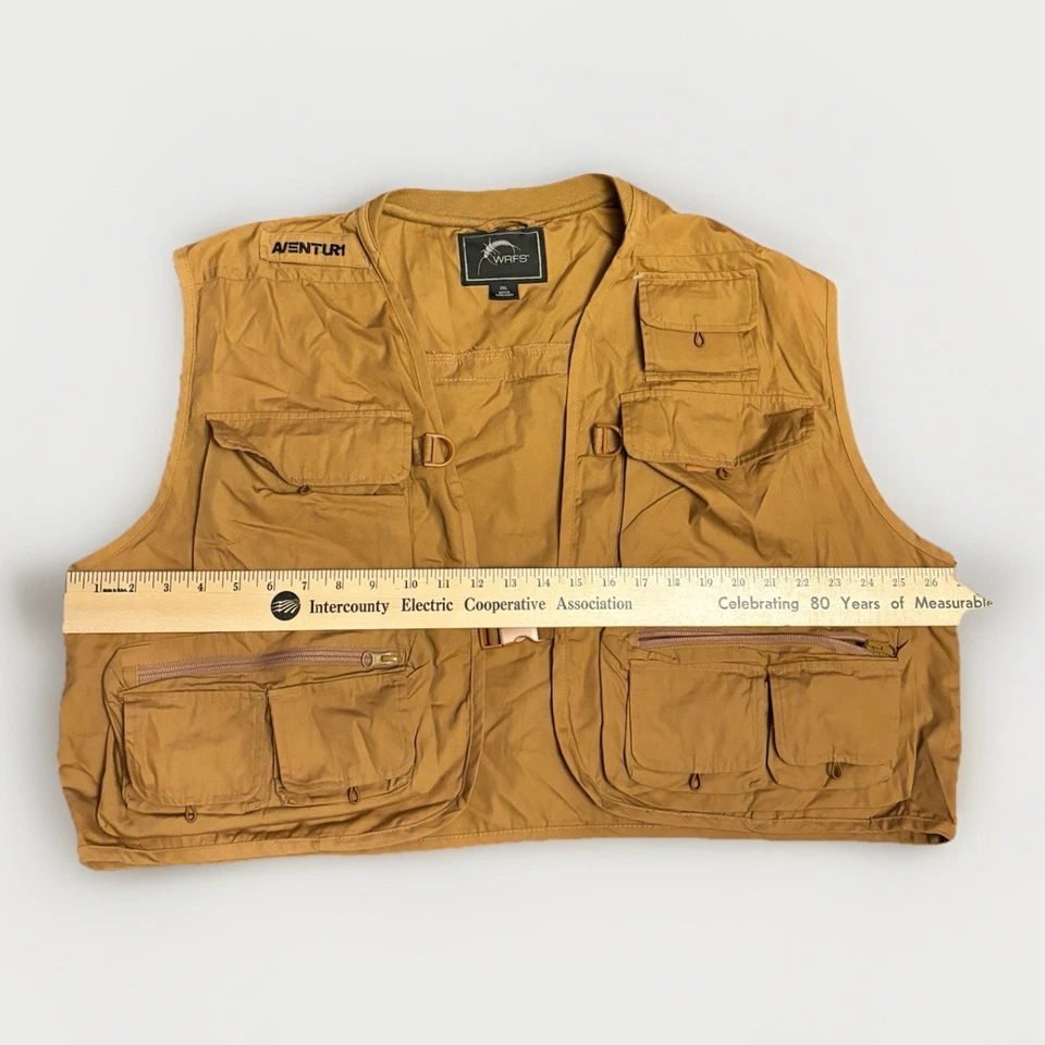 Chaleco de pesca con mosca White River Fly Shop WRFS Aventur1 2XL bronceado multi bolsillo lubina   Foto 3 de 4