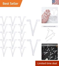 24 Pack Durable Pool Butterfly V Clips - Universal Skimmer Net Attachments