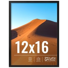 LaVie Home 12x16 Picture Frame for Wall Display, 12x16 Black Picture Frame wi...
