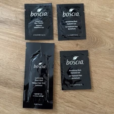 Boscia Black Hydration Gel & Cleaner & Mask Detoxifying Revitalizing Sample 