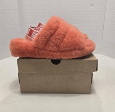 UGG - Sheepskin Fluff Yeah Slide Red Currant Womens Size 7
