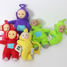 6 Teletubbies Keychain Plush Tinky Winky Dipsy Laa Laa Po Toys