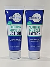 Epsom-It Soothing Muscle Epsom Salt Lotion Tube, 3.5 Fl Oz Lot of 2