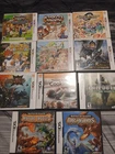 Nintendo 3DS Game Lot Of 11 Harvest Moon Monster Hunter Rune Factory Tested