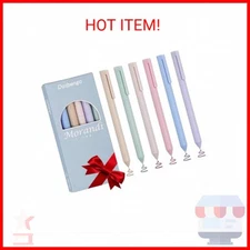 Colored Gel Pens, 6 PCS Pastel Ink Pens, Color Pens Fine Point Smooth Writing fo