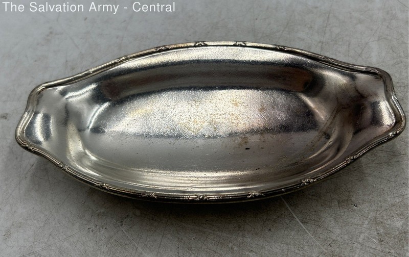 Silver Victorian-Style Pie Cake Server And Oval Serving Bowl Lot Of 2